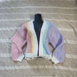 & Other Stories Pastel Striped Cardigan